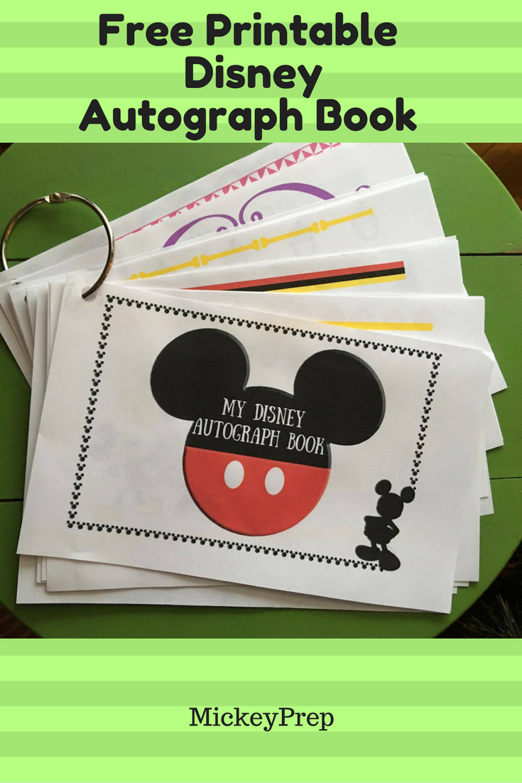 Free Printable Disney Autograph Book For An Upcoming Disney World Trip - - Free Printable Autograph Book For Kids