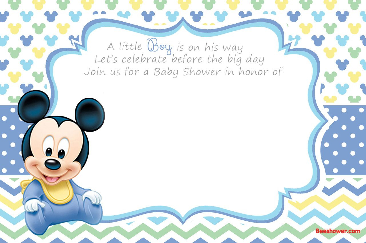 Free Printable Disney Baby Shower Invitations | Free Printable - Free Printable Tinkerbell Baby Shower Invitations