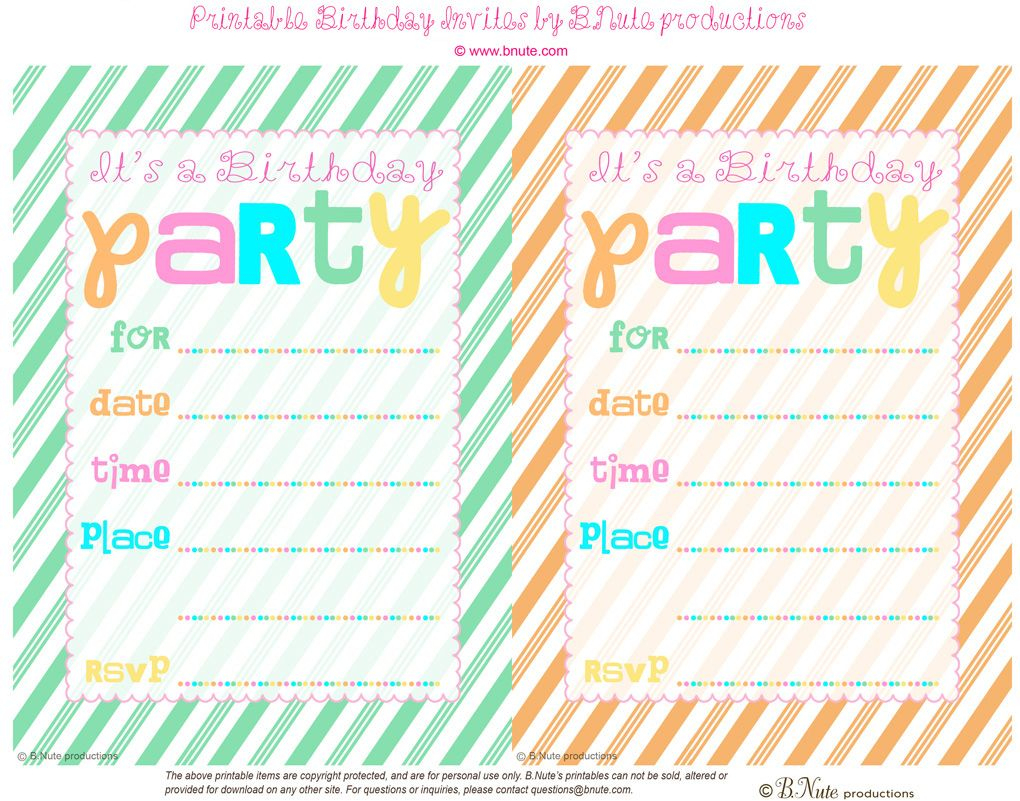 Free Printable Doll Birthday Party Invitations | Free Printable - Free Printable Birthday Party Invitations With Photo
