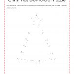Free Printable Dot To Dot Christmas Tree Puzzle. | Christmas   Free Printable Christmas Puzzles