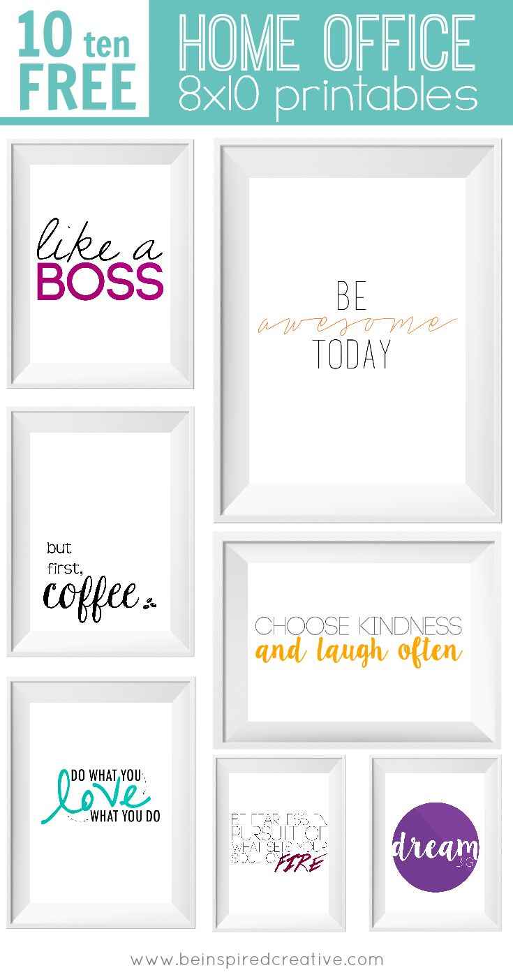 Free Printable Download: 10 Home Office Prints | Vitamix | Pinterest - Free Printable Funny Office Signs