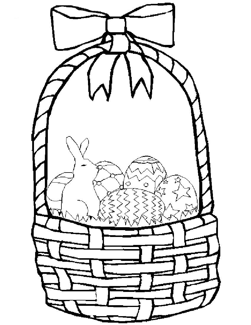 Free Printable Easter Basket Coloring Pages Color Bros For Spring - Free Printable Coloring Pages Easter Basket