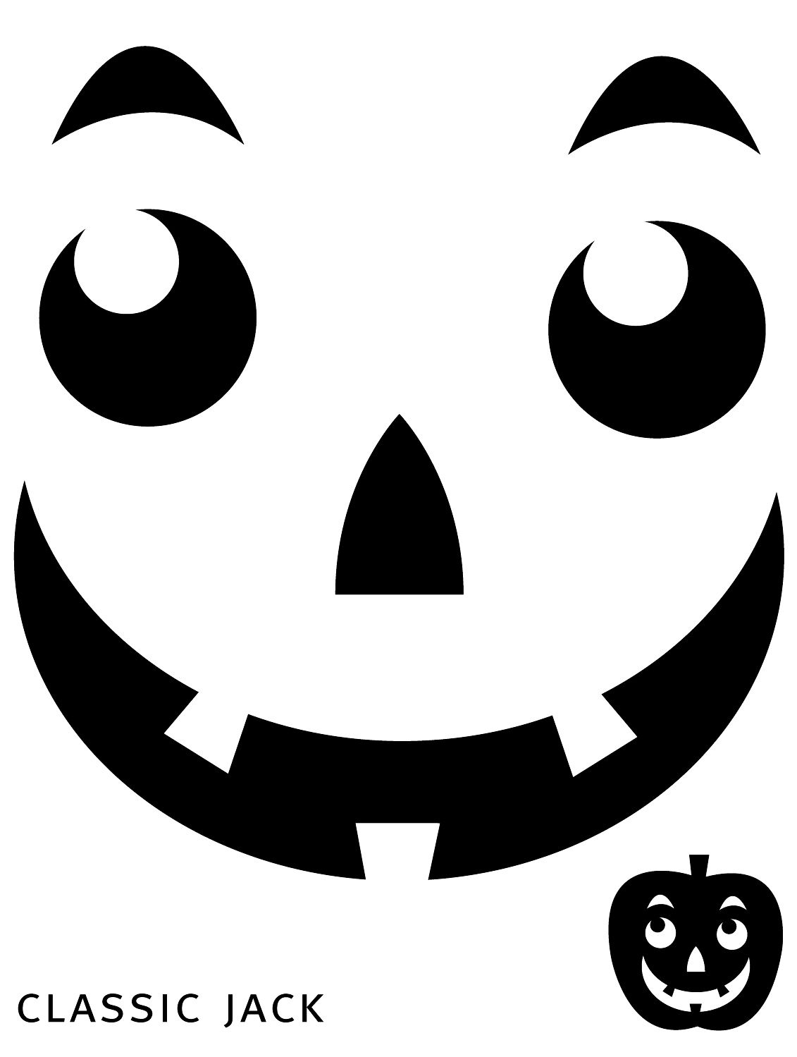 Free Printable Easy Funny Jack O Lantern Face Stencils Patterns - Pumpkin Cutouts Printable Free