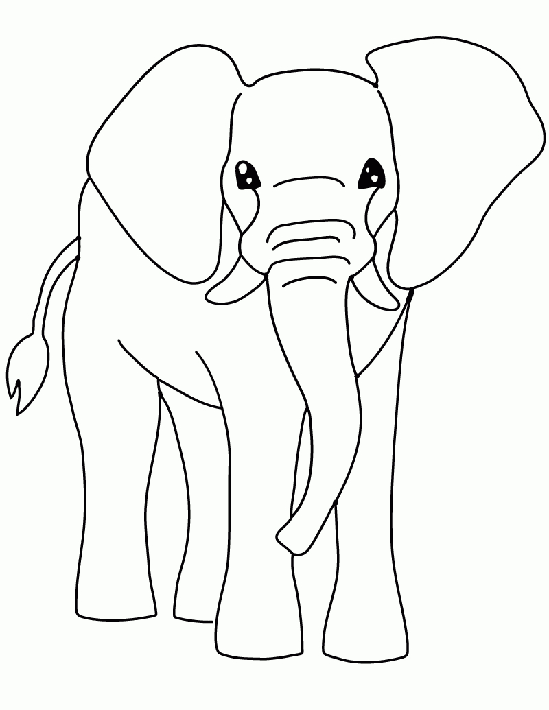 Free Printable Elephant Coloring Pages For Kids - Free Printable Elephant Pictures