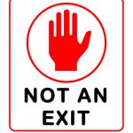 Free Printable Exit Signs | Free Printable   Free Printable No Exit Signs