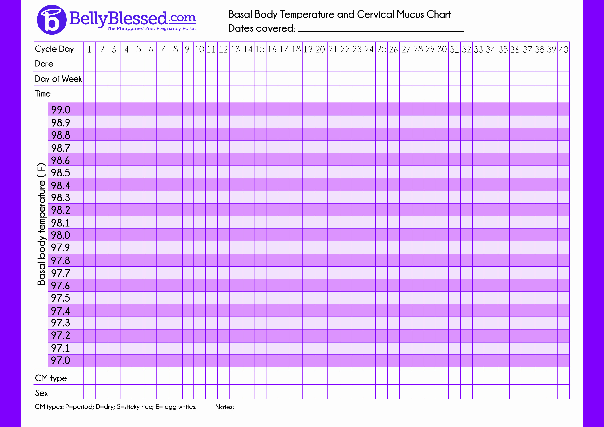 Free Printable Fertility Calendar 10 Best Images Of Basal - Free Printable Fertility Chart