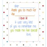 Free} Printable Fill In The Blank Thank You Note (Polka Dots) | Misc – Free Printable Thank You Cards For Soldiers