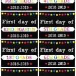 Free Printable First Day Of School Signs | Back To School   Free Printable Back To School Signs