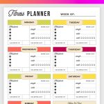 Free Printable Fitness Planner   Meal And Fitness Tracker, Start   Free Printable Fitness Tracker