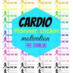 Free Printable Fitness Planner Stickers Andrea Nicole Blogs | Free   Free Printable Fitness Planner