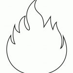 Free Printable Flame Stencils | H & M Coloring Pages With Regard To   Free Printable Flame Template
