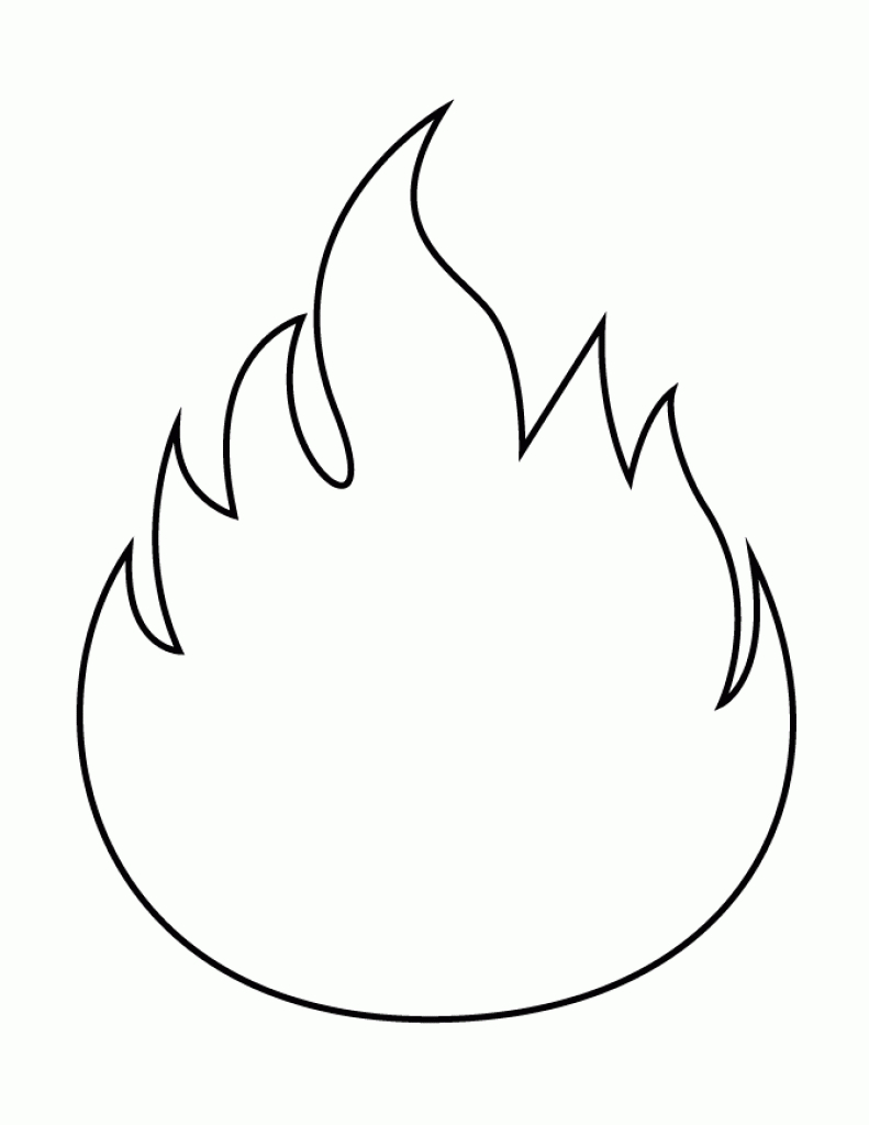 Free Printable Flame Stencils | H &amp;amp; M Coloring Pages With Regard To - Free Printable Flame Template