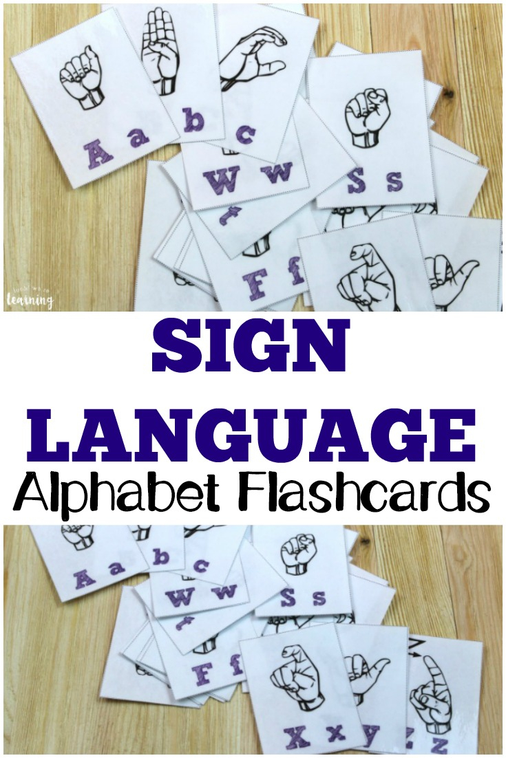 Free Printable Flashcards: Sign Language Alphabet - Sign Language Flash Cards Free Printable