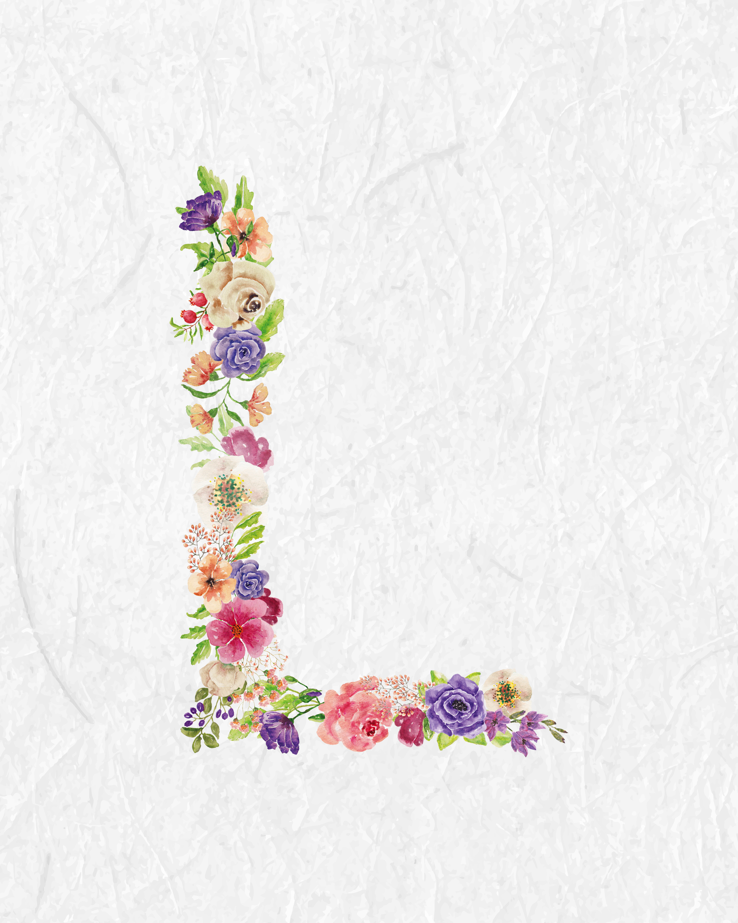 Free Printable Floral Monograms - The Cottage Market - Free Printable Flower Letters
