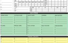 Free Printable Football Play Sheets