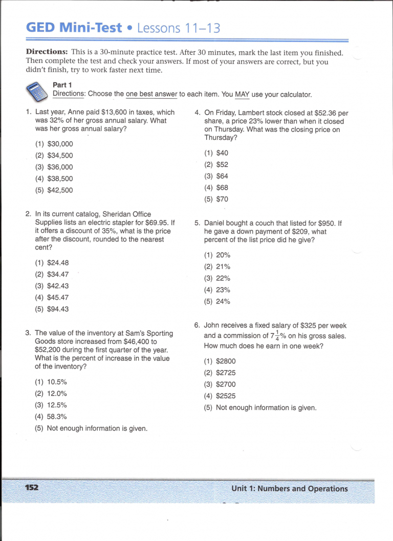 Free Printable Ged Worksheets Ged Math Worksheets Printable Myscres - Ged Math Practice Test Free Printable