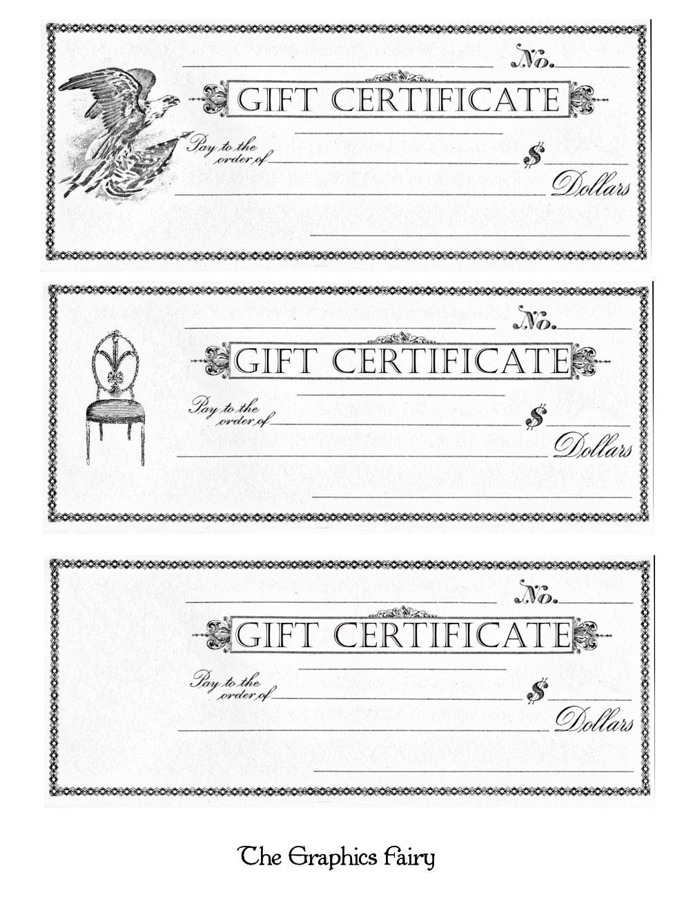 Free Printable - Gift Certificates | Craft Ideas | Pinterest | Free - Free Printable Gift Certificates