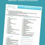 Free Printable Golf Checklist   Everything You Need For A Day Of   Free Printable Golf Stationary