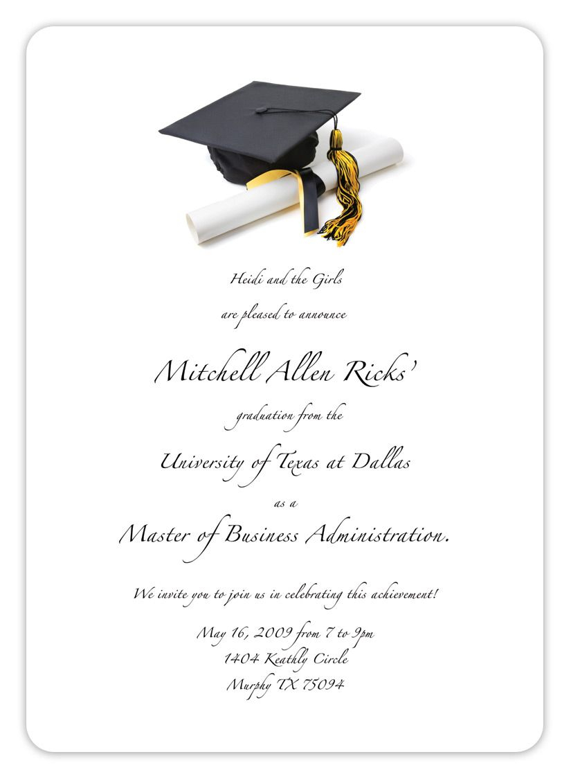 Free Printable Graduation Invitation Templates 2013 2017 | Places To - Free Printable Graduation Cards