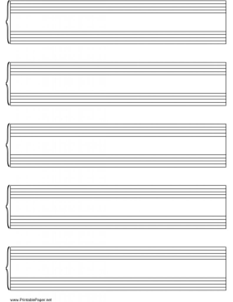 Free Printable Grand Staff Paper | Free Printable - Free Printable Grand Staff Paper