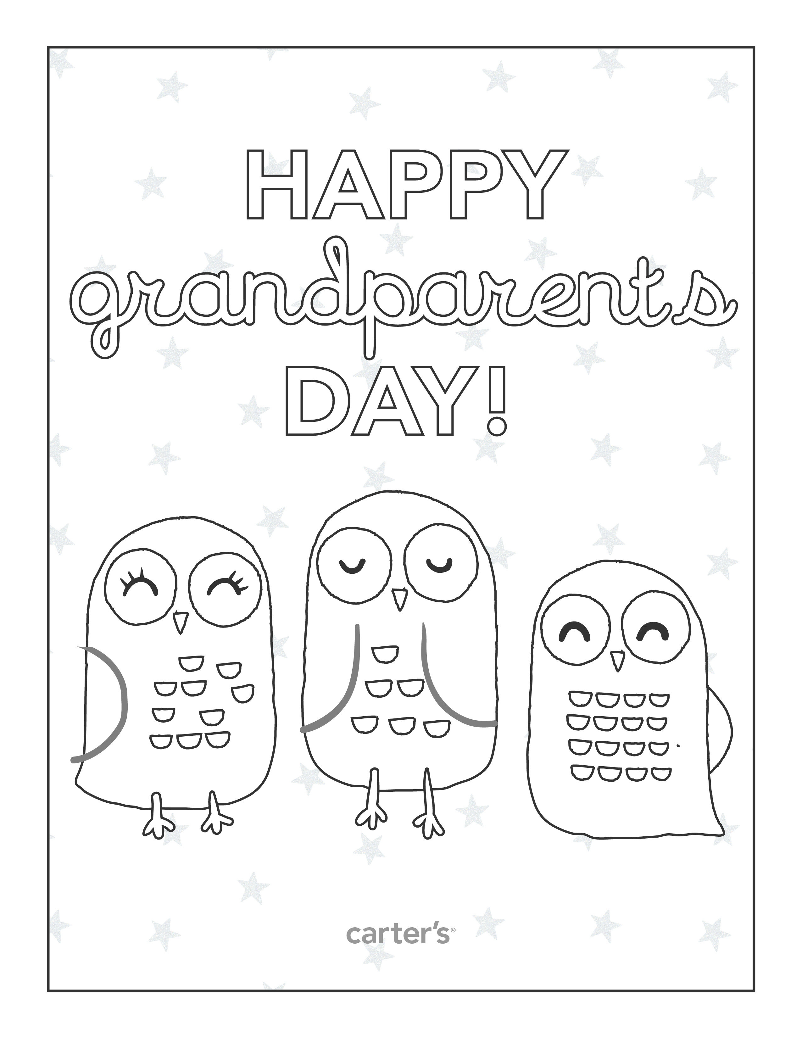 Free Printable Grandparents Day Coloring Pages From Carter&amp;#039;s - Free Printable Fathers Day Coloring Pages For Grandpa