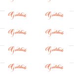 Free Printable Gratitude Place Cards | Lettering Art Studio   Free Printable Place Cards
