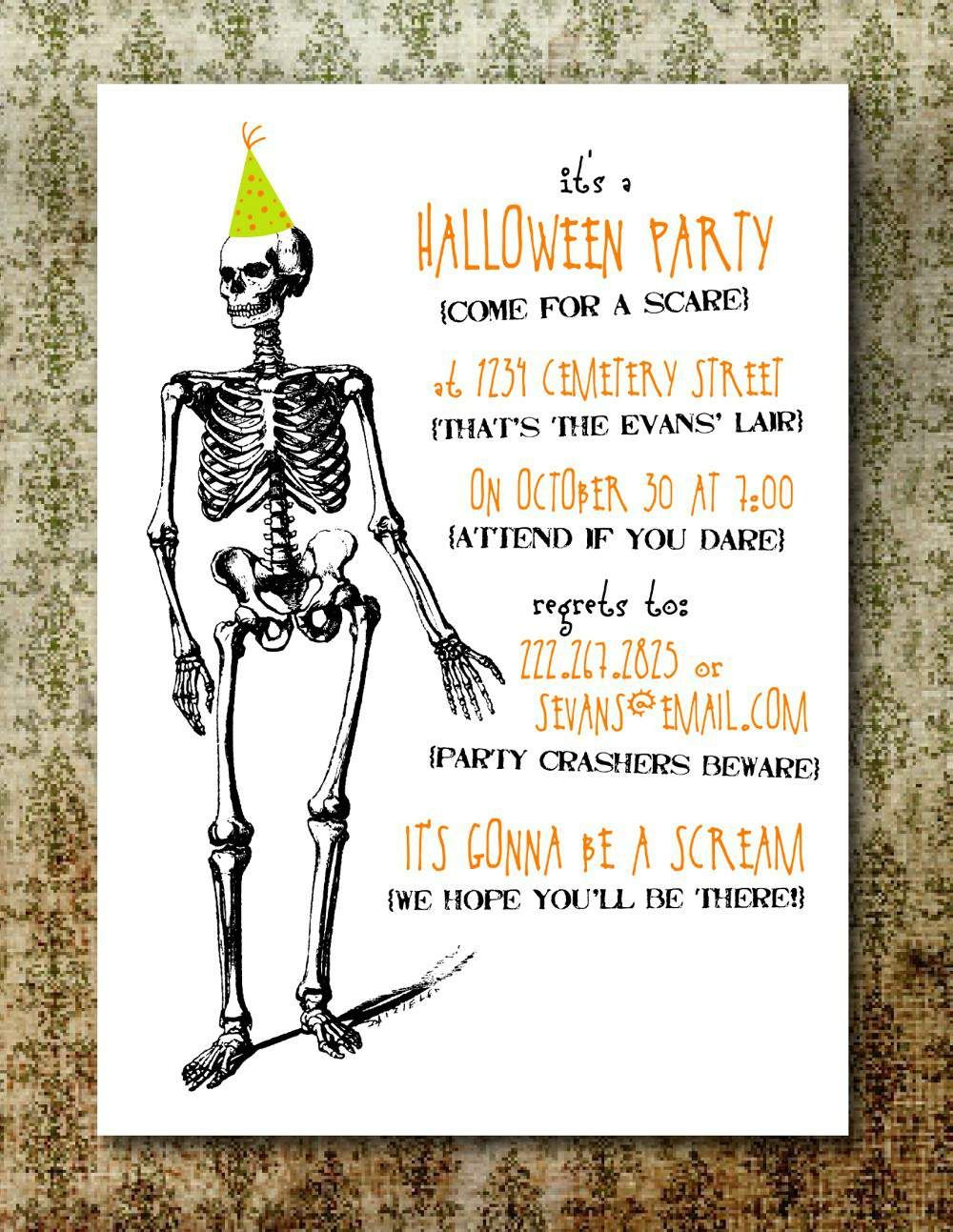 Free Printable Halloween Invitation Templates | Free Printable - Free Printable Halloween Party Invitations