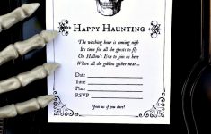 Halloween Invitations Free Printable Black And White