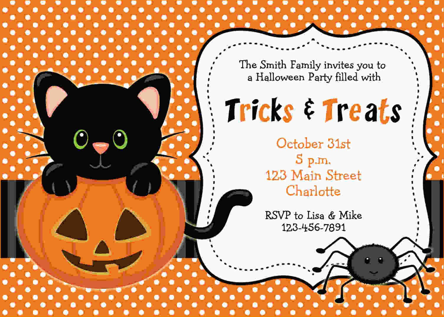 Free Printable Halloween Invitations | Free Printable Birthday - Free Printable Halloween Party Invitations