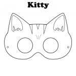 Free Printable Halloween Kitty Mask   Color It Yourself! | Awsome   Free Printable Chipmunk Mask