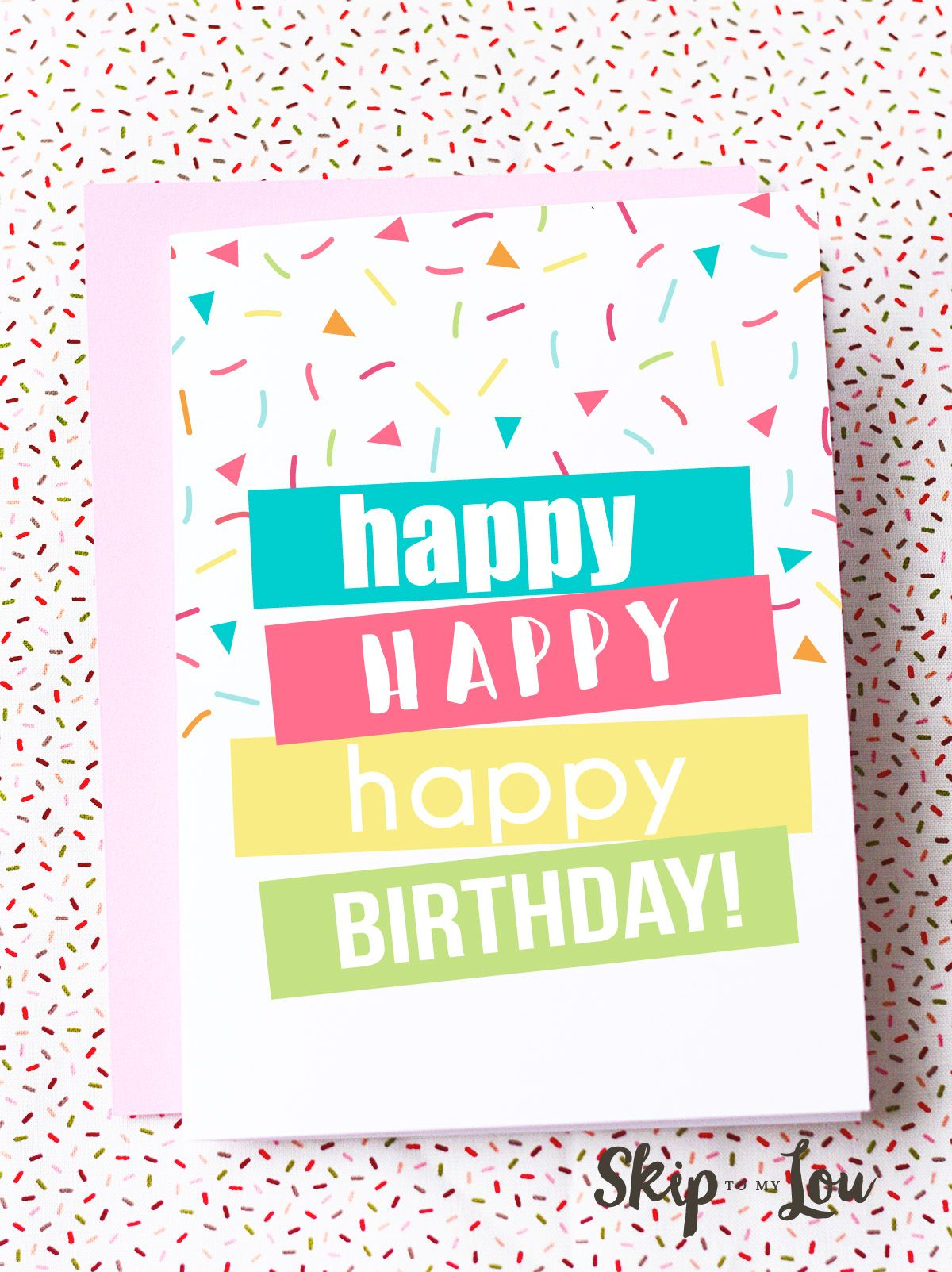 Free Printable Happy Birthday Card. Need A Last Minute Birthday Card - Free Printable Birthday Cards For Wife
