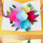 Free Printable Happy Birthday Card With Pop Up Bouquet   A Piece Of   Free Printable Happy Birthday Cards For Dad
