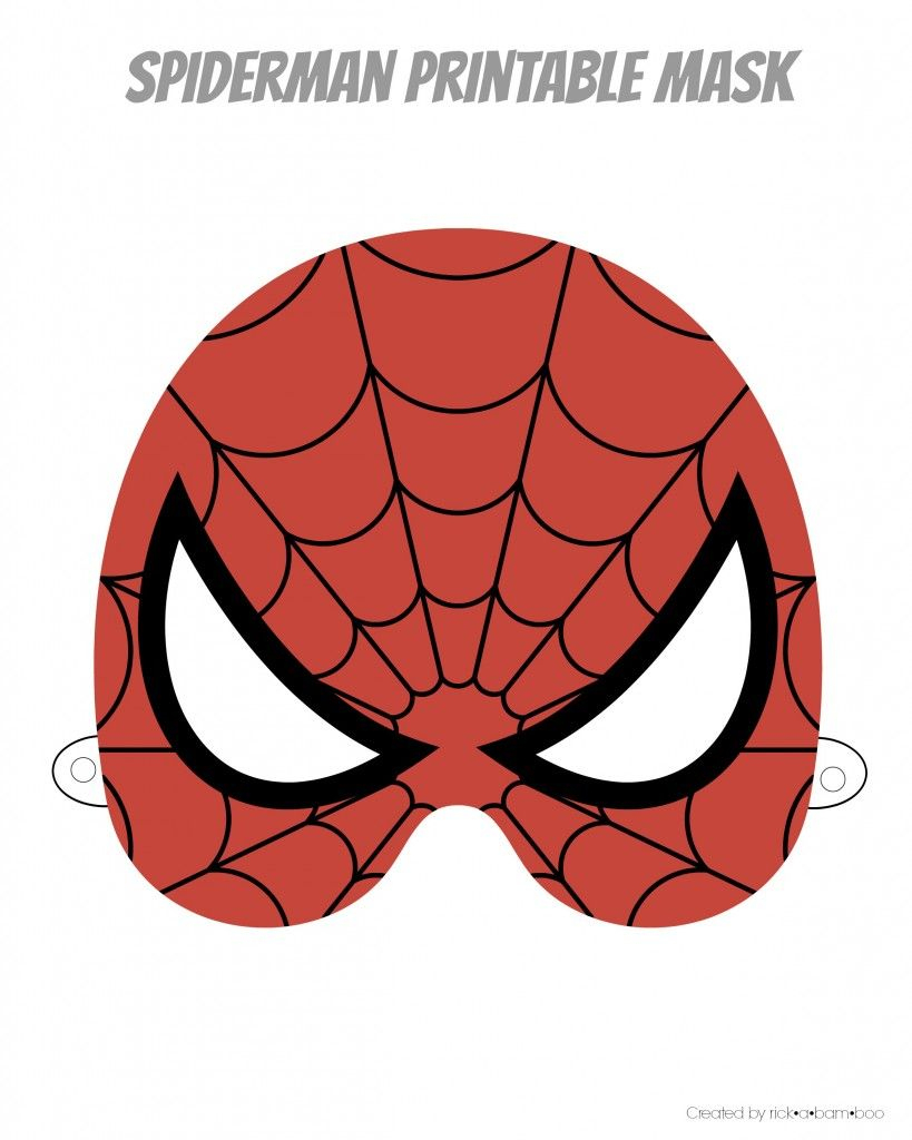 Free Printable Hero Masks … | Spider-Man Birthday - Free Printable Superhero Masks