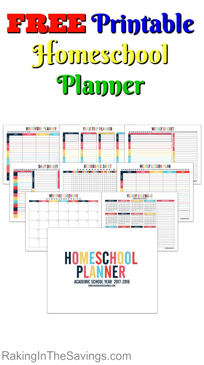 Free Printable Homeschool Planner - Free Printable Attendance Sheets For Homeschool