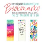 Free Printable Inspirational Quote Bookmarks   The Cottage Market   Free Printable Bookmarks
