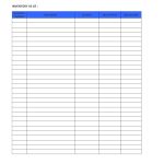 Free Printable Inventory Sheets | Free Inventory Templates   Free Printable Inventory Sheets