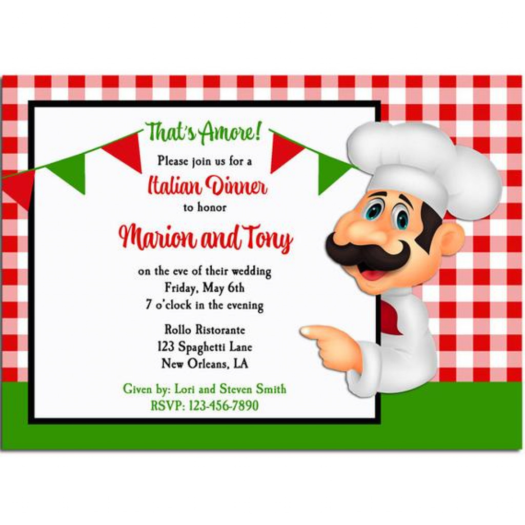 Free Printable Italian Dinner Invitations | Free Printable - Free Printable Italian Dinner Invitations