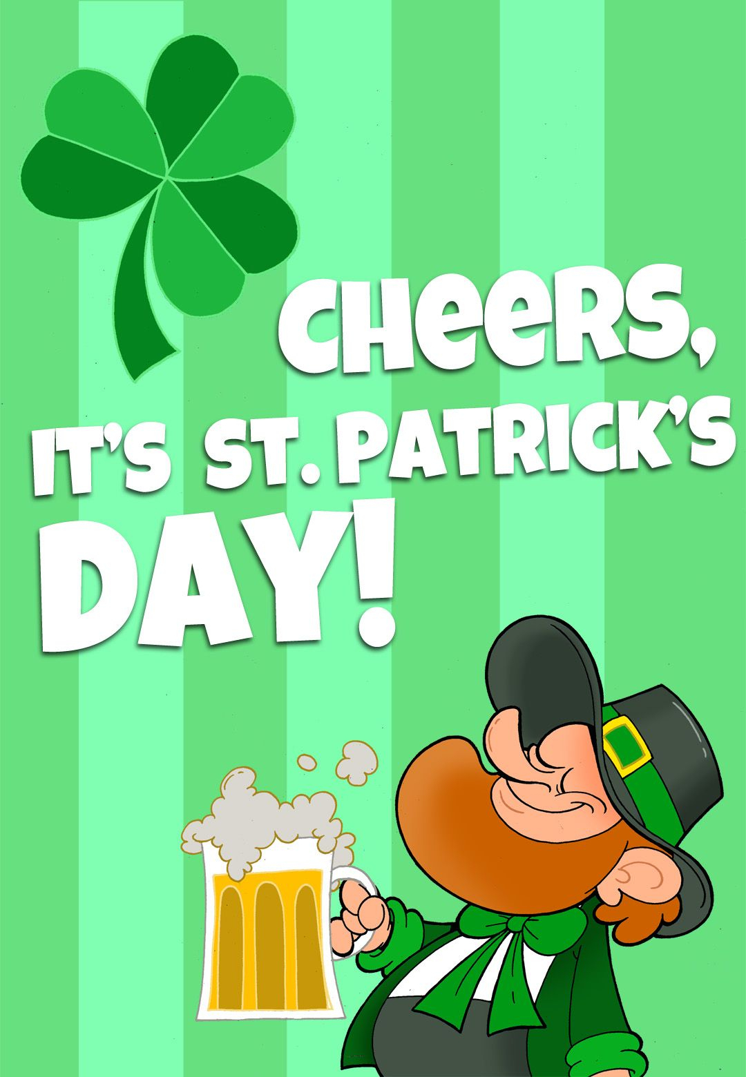 Free Printable &amp;#039;its St Patricks Day&amp;#039; Greeting Card | Printable St - Free Printable St Patrick&amp;#039;s Day Card