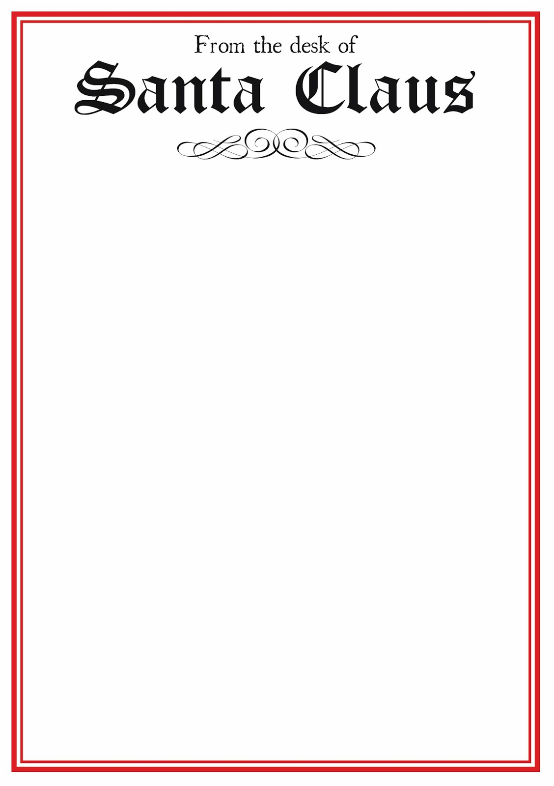 Free Printable Letter From Santa Word Template Samples | Letter - Free Printable Letterhead Templates