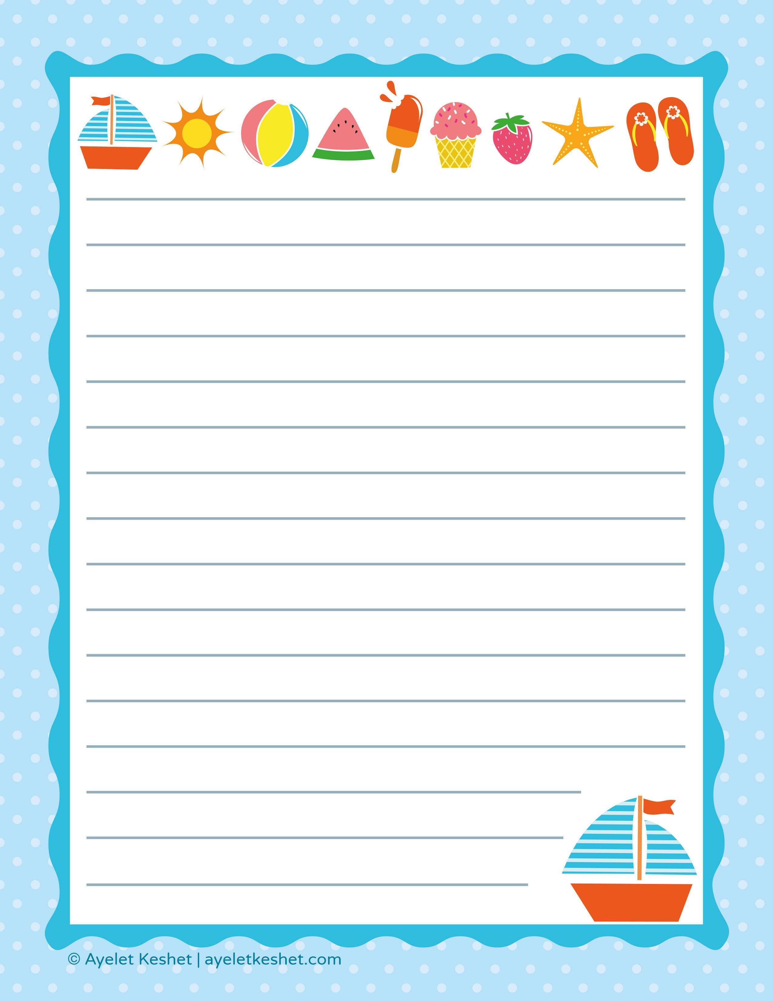 Free Printable Letter Paper | Printables To Go | Pinterest - Free Printable Writing Paper For Adults