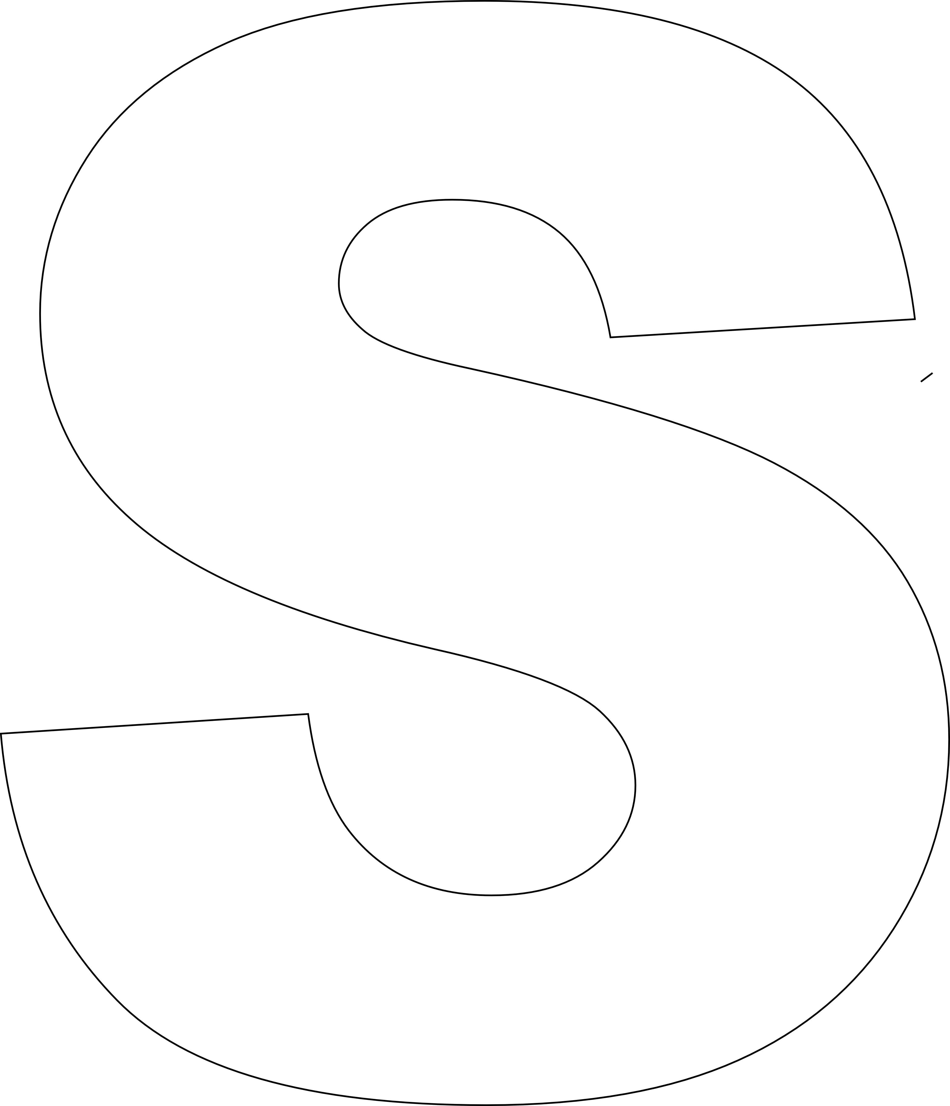 Free Printable Letter Stencil Templates S - 10.5.kaartenstemp.nl • - Free Printable Block Letters