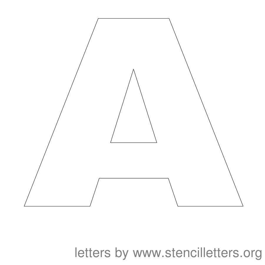 Free Printable Letter Stencils | Stencil Letters 12 Inch Uppercase - Free Printable 10 Inch Letter Stencils