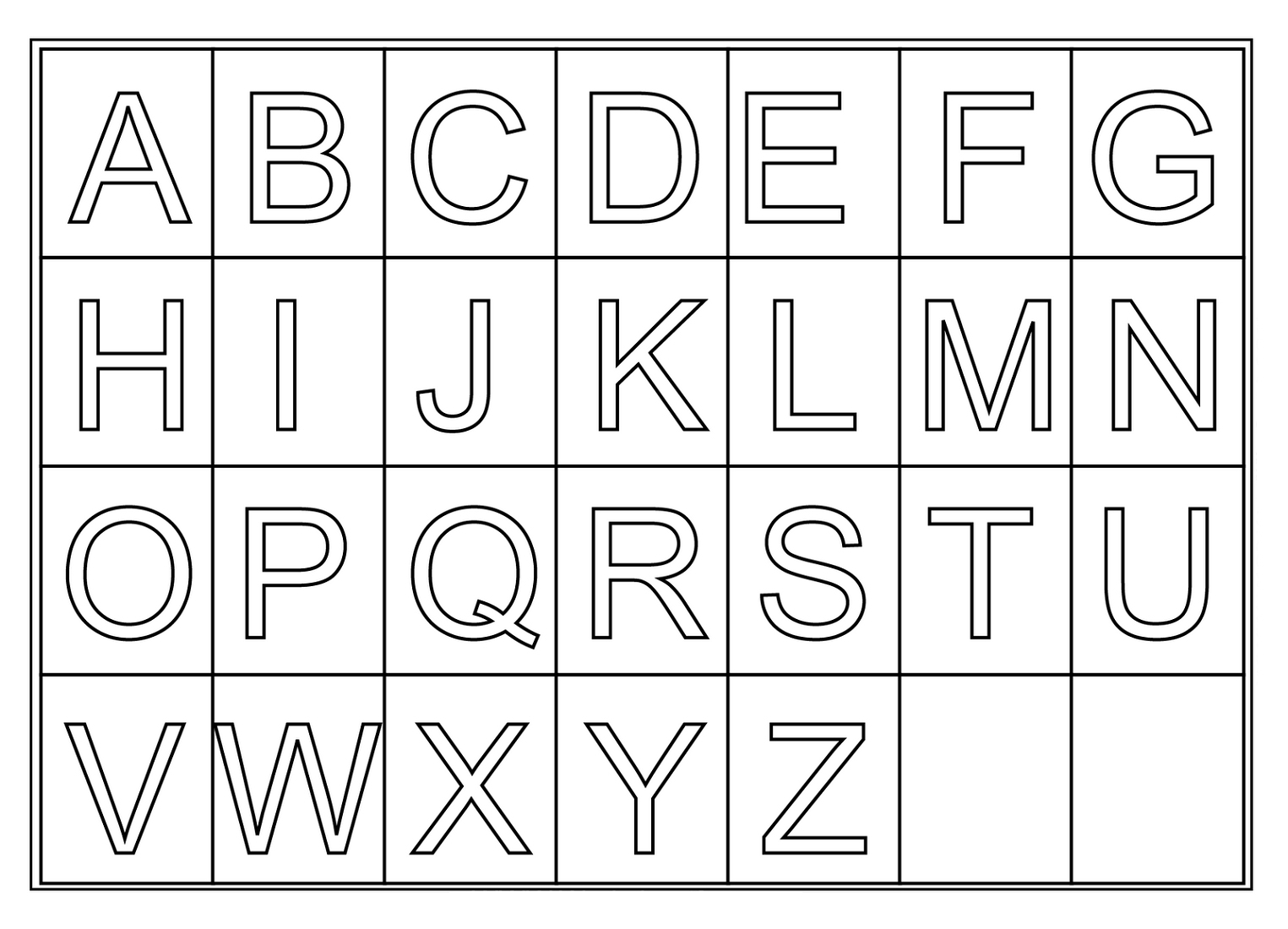 Free Printable Letters Az – Ezzy - Free Printable Letters Az