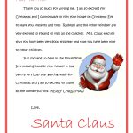Free Printable Letters From Santa Or Letters To Santa, Downloadable   Free Printable Christmas Letters
