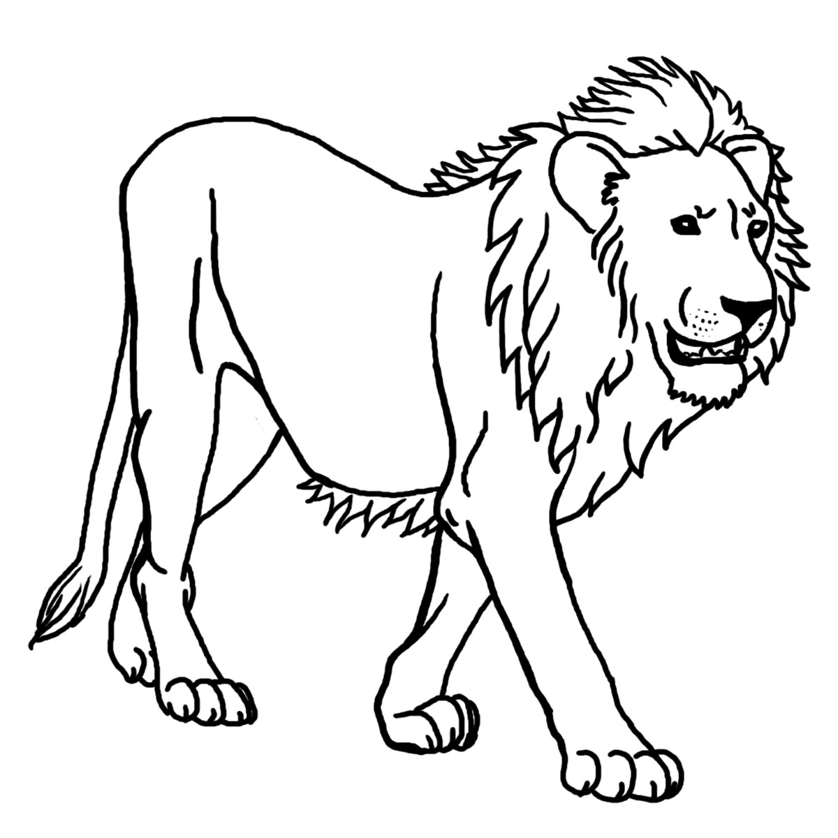 Free Printable Lion Coloring Pages For Kids - Clip Art Library - Free Printable Picture Of A Lion