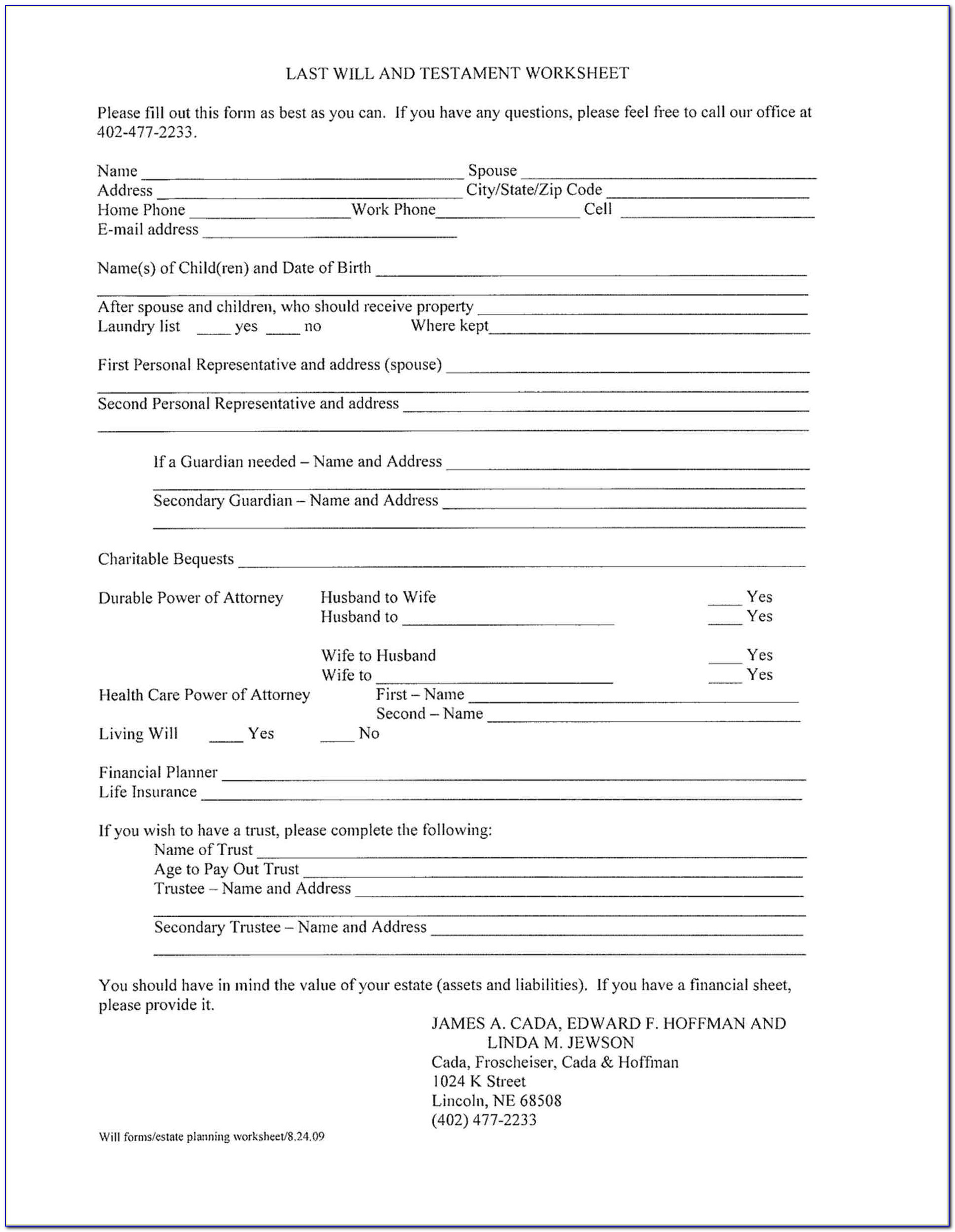 Free Printable Living Will Forms Florida - Form : Resume Examples - Free Printable Will And Trust Forms