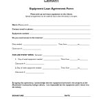 Free Printable Loan Agreement Form Form (Generic) Throughout   Free Printable Loan Forms