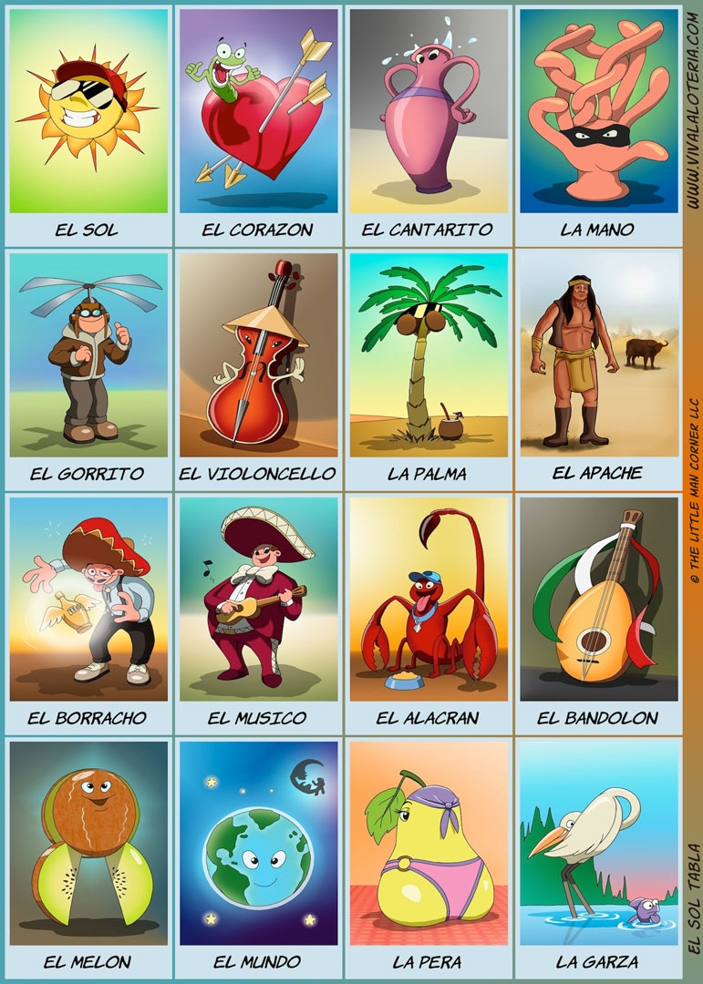 Free Printable Loteria Cards | Health-Symptoms-And-Cure - Free Printable Loteria Game