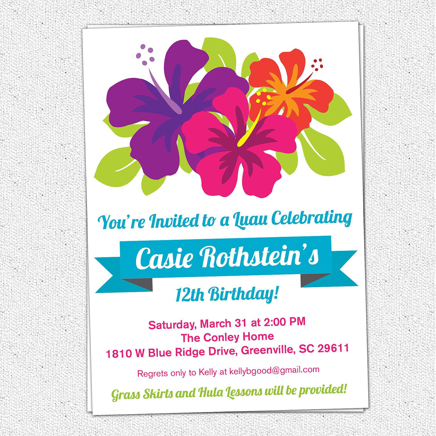 Free Printable Luau Birthday Invitations Templates | Party - Free Printable Luau Baby Shower Invitations