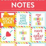 Free Printable Lunch Box Notes | Recognition | Lunch Box Notes   Free Printable Lunchbox Notes